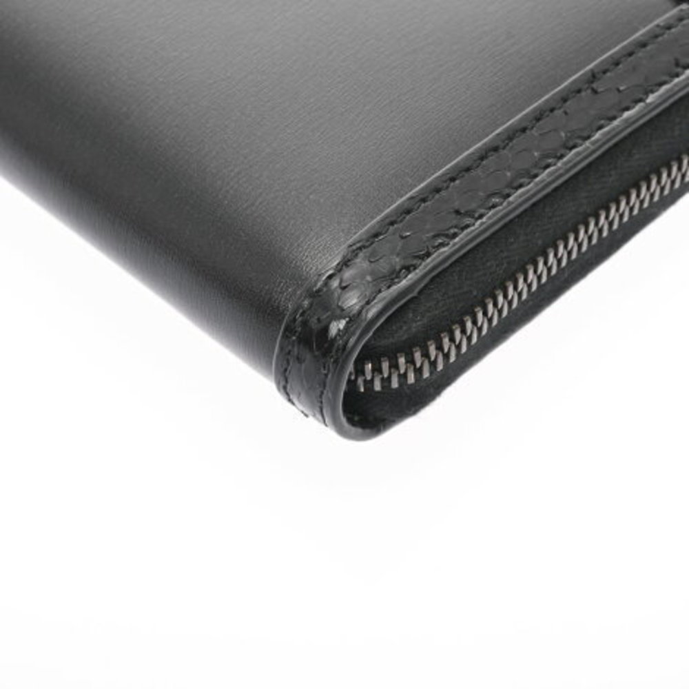 Gucci Offdia Wallet Black Python Leather Long - image 6